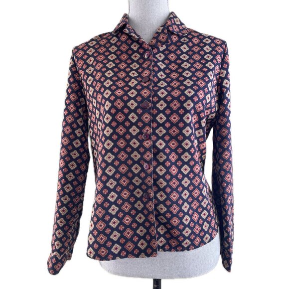 Womens Vintage Button front top - Picture 1 of 6